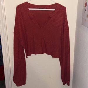 Long sleeve crop top!